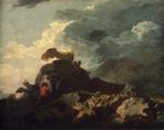 Jean-Honoré Fragonard. The Storm or The Cart Stuck in the Mire.