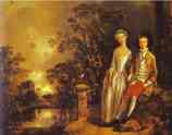 Thomas Gainsborough. Heneage Lloyd and His Sister.