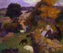 Paul Gauguin. Breton Shepherdess.