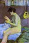Paul Gauguin. Study of a Nude. Suzanne Sewing.