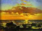 Nikolay Gay. Sunset on the Sea at Livorno.