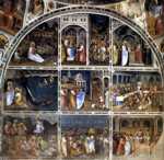 Giusto de' Menabuoi. Scenes from the Life of Christ. Frescoes on the north wall.