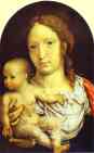 Jan Gossaert. The Carondelet Diptych: Virgin and Child (right).