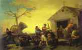 Francisco de Goya. Fight at the Cock Inn.