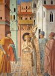 Benozzo Gozzoli. Renunciation of Worldly Goods and The Bishop of Assisi Dresses St. Francis.