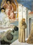 Benozzo Gozzoli. Vision of St. Dominic and Meeting of St. Francis and St. Dominic. Detail.