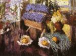 Flowers and Fruits on Grand-Piano.