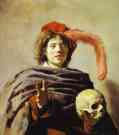 Frans Hals. Young Man with a Skull (Vanitas).