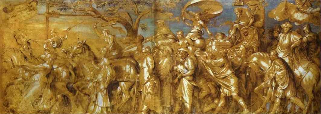 Hans Holbein. The Triumph of Riches (copy by Lucas Vorsterman the Elder after Hans Holbein the Younger).