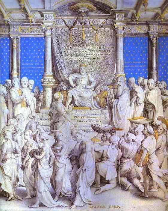 Hans Holbein. Solomon Receiving the Homage of the Queen of Sheba.