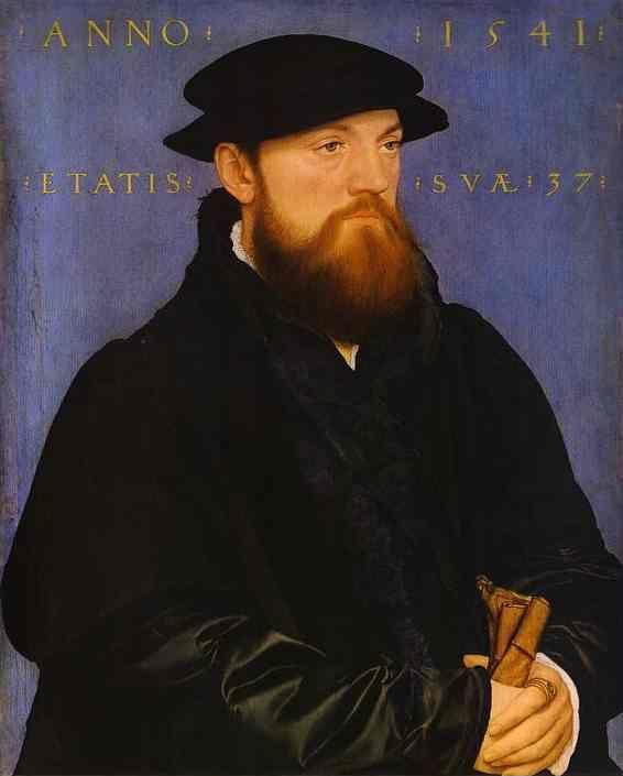 Hans Holbein. Portrait of De Vos van Steenwijk.