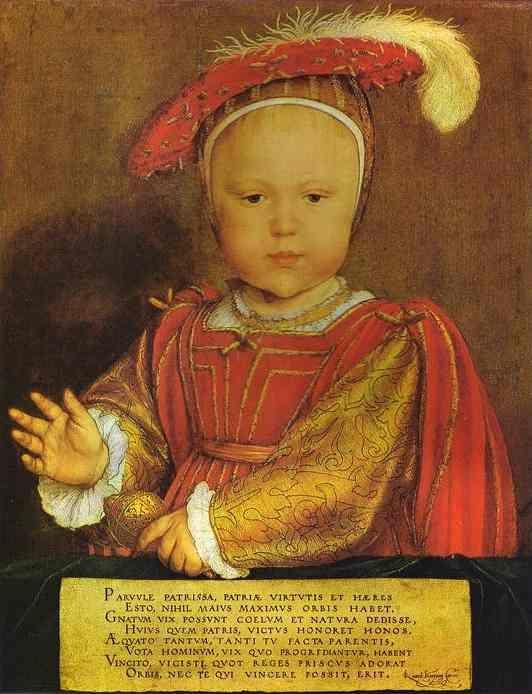 Hans Holbein. Portrait of Edward, Prince of Wales.