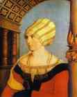 Hans Holbein. Portrait of Dorothea Kannengiesser.