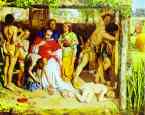 William Holman Hunt. A Converted British Family Sheltering a Christian Priest from the Persecution of the Druids.
