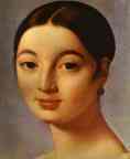 Jean-Auguste-Dominique Ingres. Portrait of Mademoiselle Rivière. Detail.