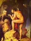 Jean-Auguste-Dominique Ingres. Oedipus and Sphinx.