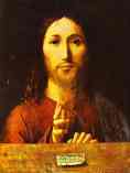 Antonello da Messina. Christ Blessing.