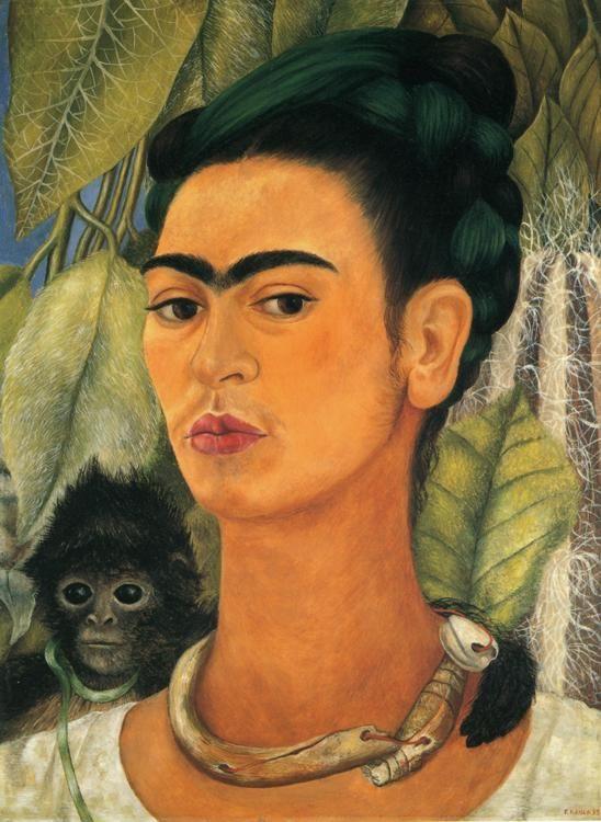 Frida Kahlo. Self-Portrait with Monkey.