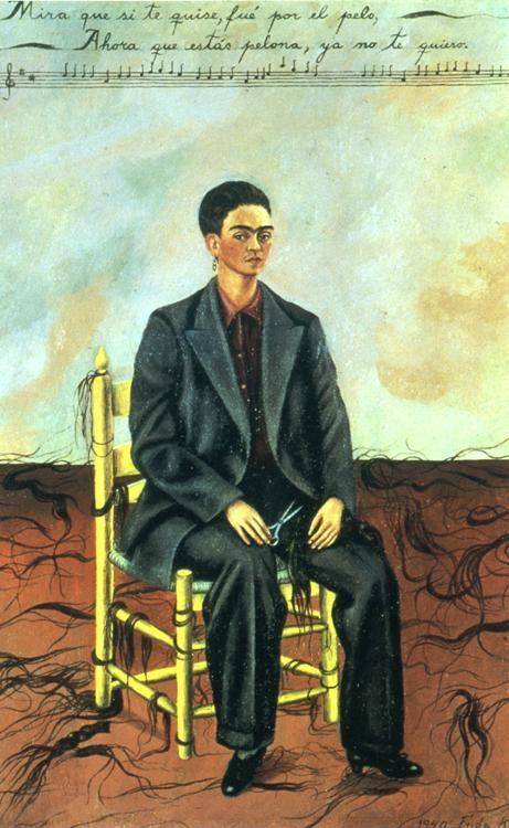 Frida Kahlo. Self-Portrait with Cropped Hair.