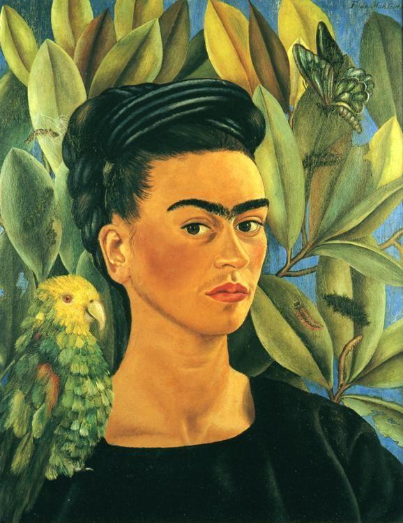 Frida Kahlo. Self-Portrait with Bonito.
