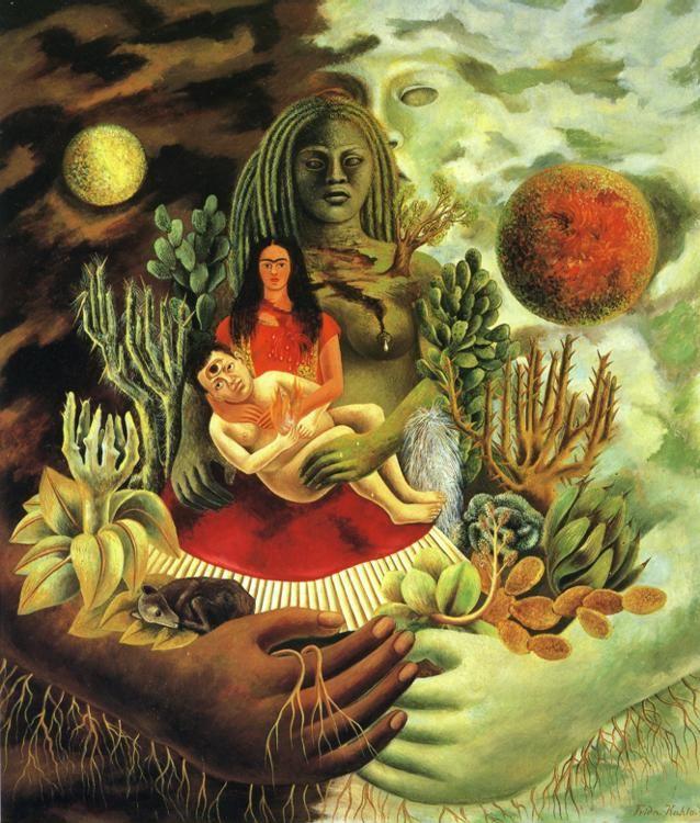 Frida Kahlo. The Love Embrace of the Universe, the Earth (Mexico), Diego, Me, and Senor Xolotl.