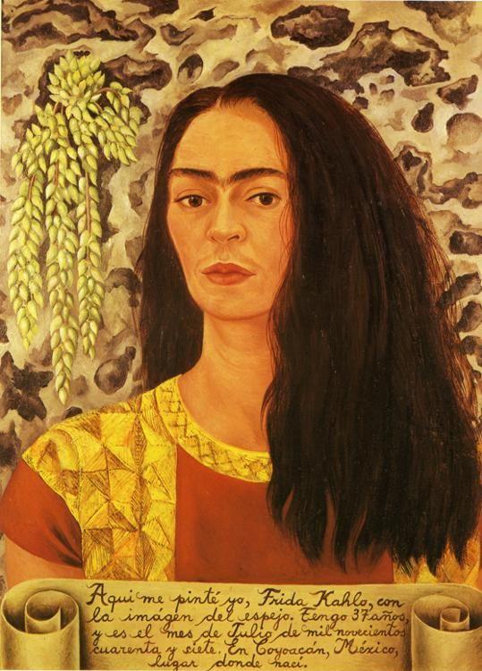 Frida Kahlo. Self-Portrait with Loose Hair.