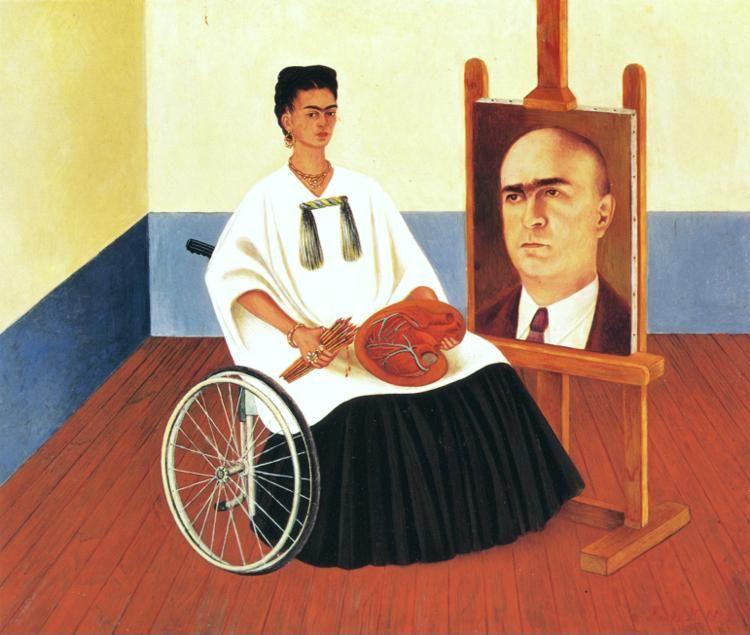 Frida Kahlo. Self-Portrait with the Portrait of Doctor Farill.