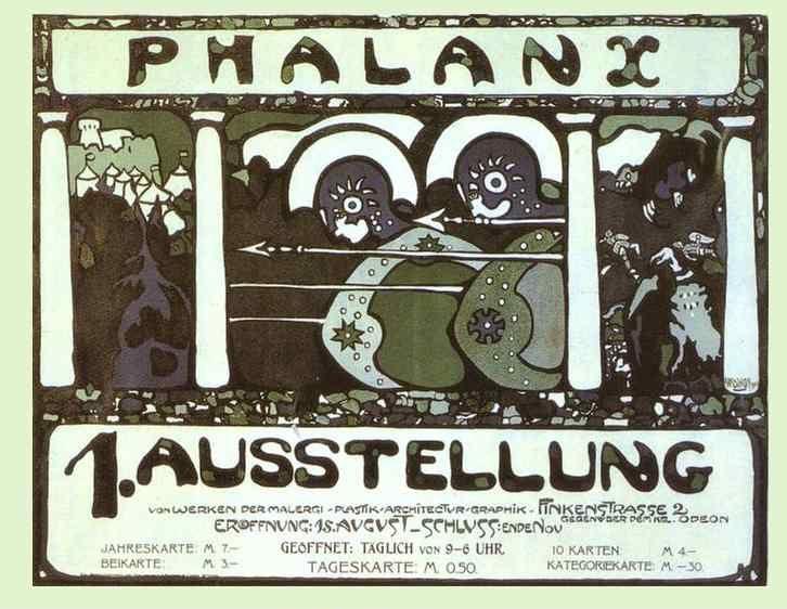 Wassily Kandinsky. Poster for the First Phalanx Exhibition.