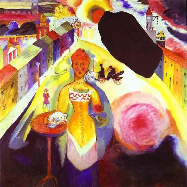 Wassily Kandinsky. Lady in Moscow.