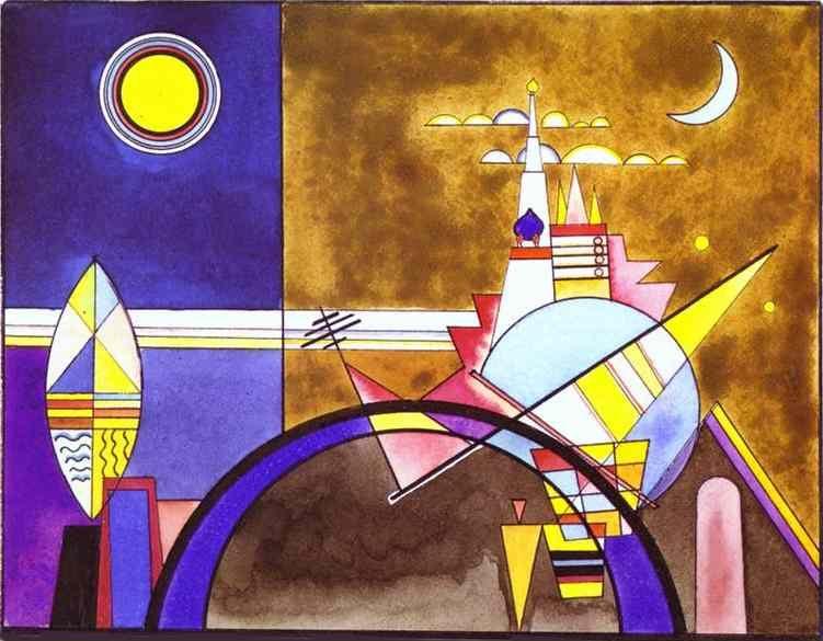 Wassily Kandinsky. Picture XVI, The Great Gate of Kiev. (Stage set for Mussorgsky's Pictures at an Exhibition in Friedrich Theater, Dessau).