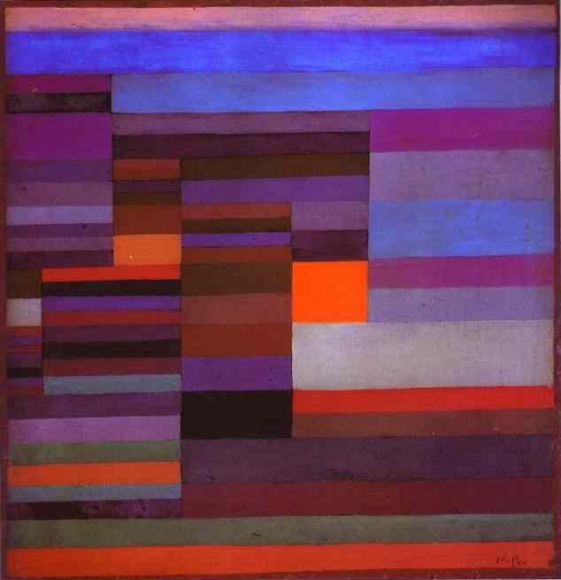 Paul Klee. Fire in the Evening.