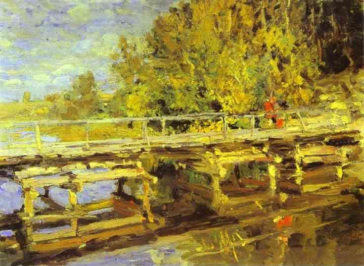 Constantin Korovin. Autumn. On Bridge.