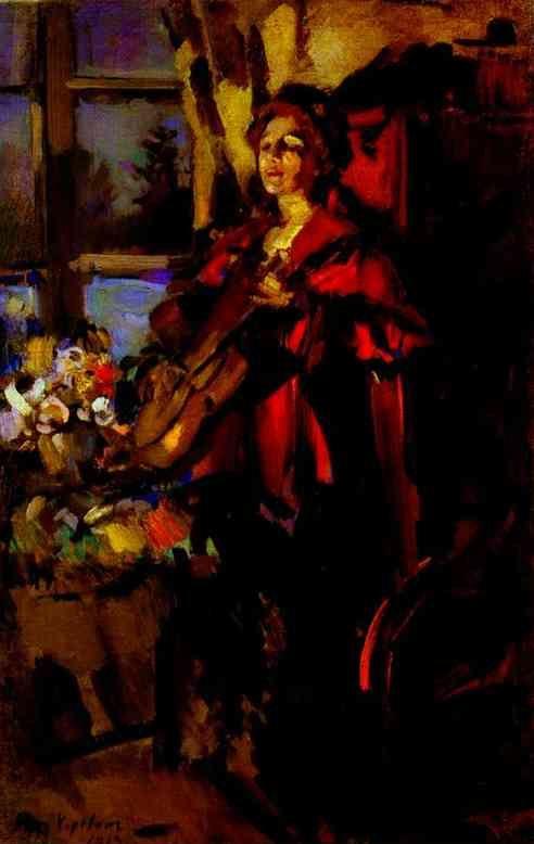 Constantin Korovin. Woman with Guitar.