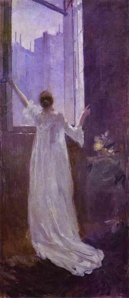 Constantin Korovin. At the Window.