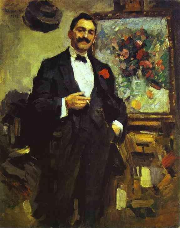 Constantin Korovin. Portrait of the Hungarian Artist Jozef Ripple-Ronai.