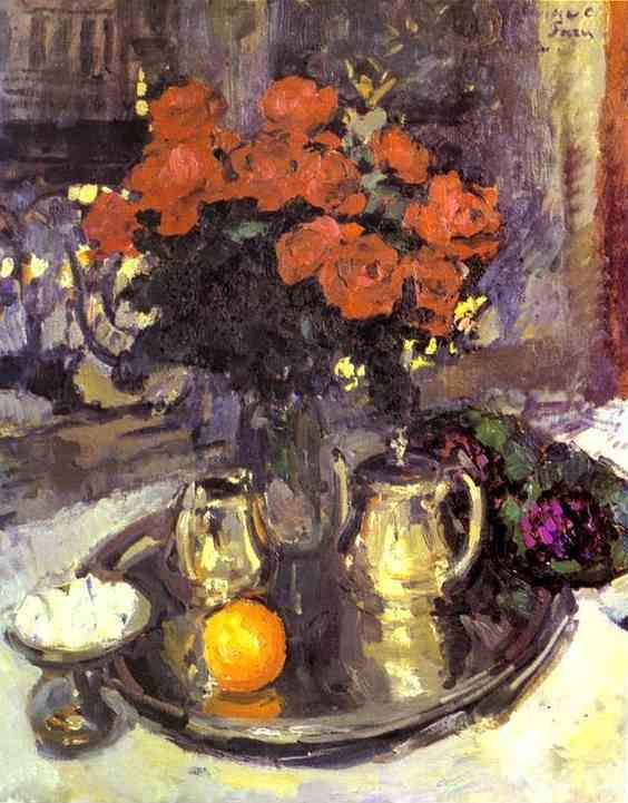 Constantin Korovin. Roses and Violets.