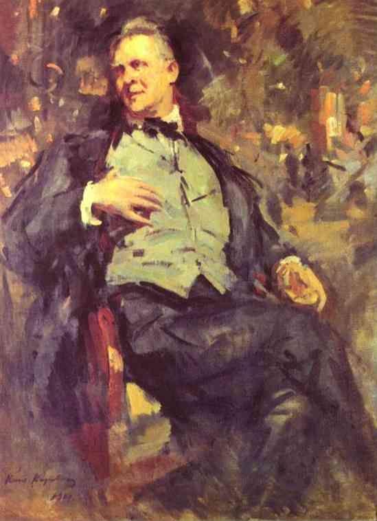 Constantin Korovin. Portrait of Fedor Chaliapin.