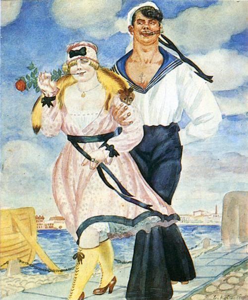 Boris Kustodiyev. Sailor and His Girl.