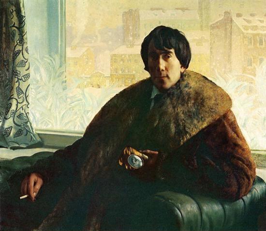 Boris Kustodiyev. Portrait of I. Zolotarevsky.