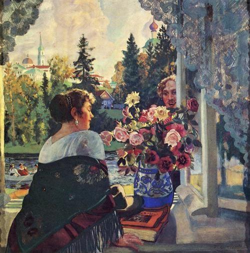 Boris Kustodiyev. By Window.