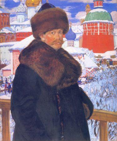 Boris Kustodiyev. Self-Portrait.