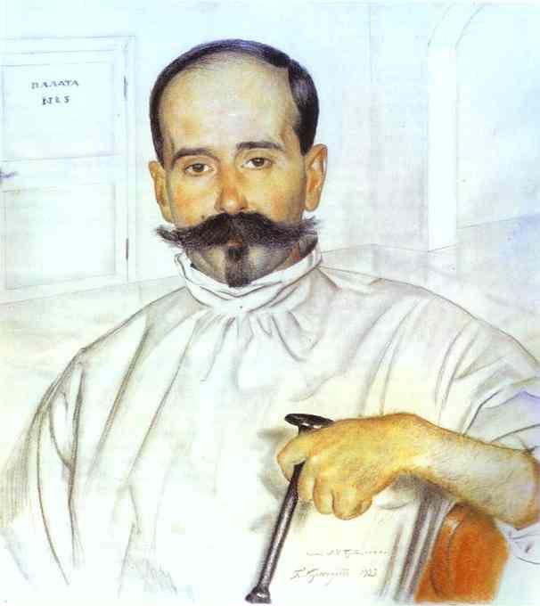 Boris Kustodiyev. Portrait of Lazar Ivanovich Bublichenko.