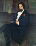Boris Kustodiyev. Portrait of the Painter Ivan Bilibin.