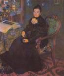 Boris Kustodiyev. Portrait of E.Kustodieva, Artist's Mother.