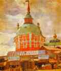 Boris Kustodiyev. Red Tower of Troitse-Sergeevsky Lavra.
