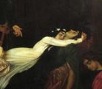 Frederick Leighton. The Reconciliation of the Montagues and Capulets over the Dead Bodies of Romeo and Juliet. Detail.
