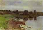 Isaac Levitan. By the Riverside.