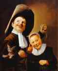 Judith Leyster. A Boy and a Girl with a Cat and an Eel.