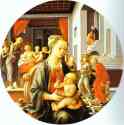 Fra Filippo Lippi. Madonna and Child with Stories of the Life of St. Anne.
