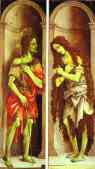 Filippino Lippi. St. John the Baptist. Mary Magdalene.